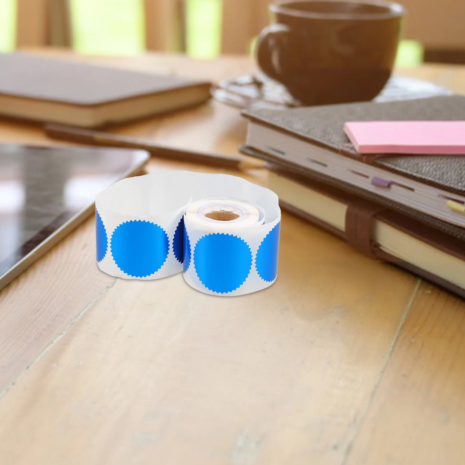 

250pcs Embossing Labels Adhesive Paper Serrated Edge For Notary Seals Certificate Awards Stickers Sealing Graduation Envelopes