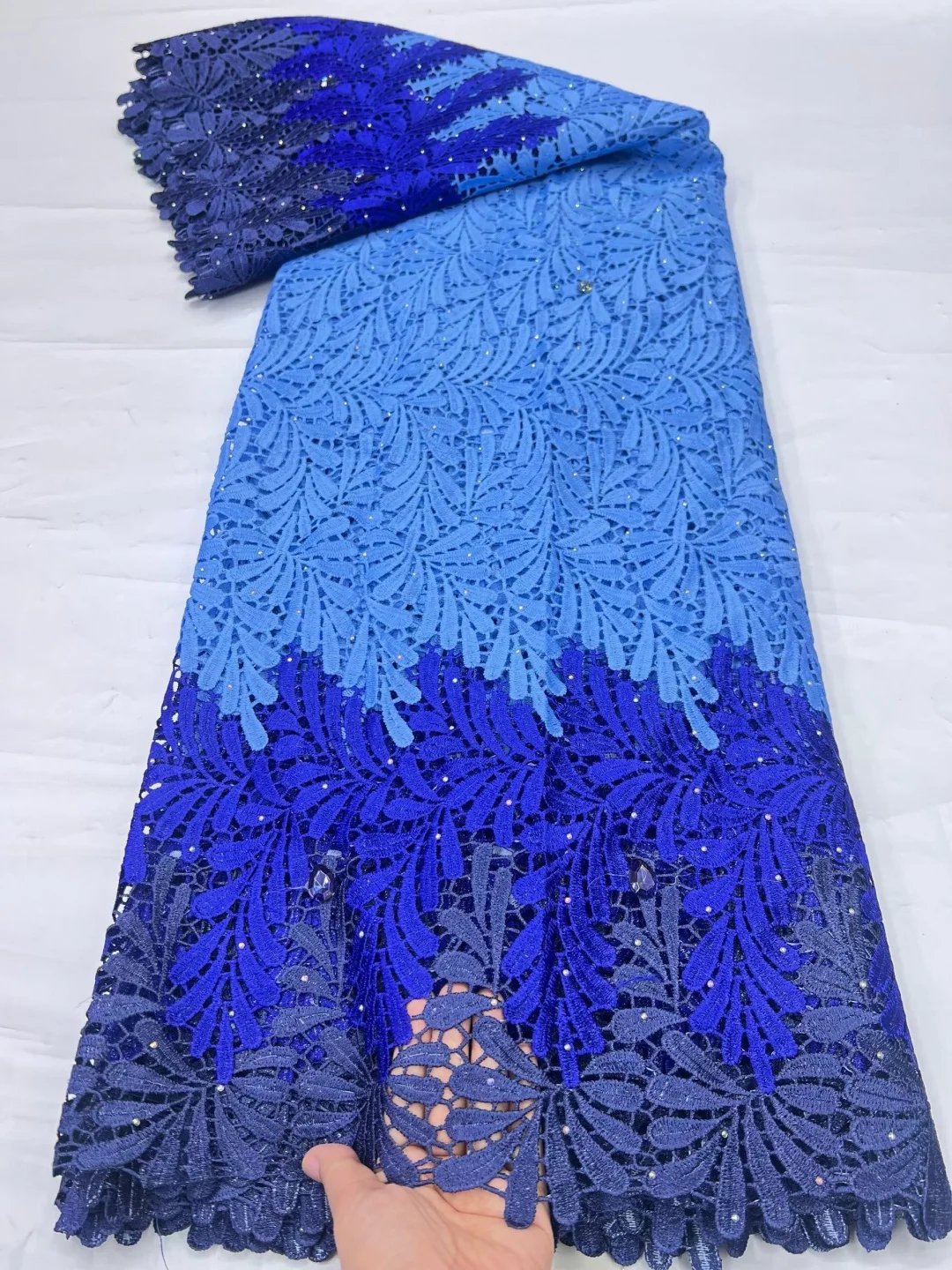 OLEVO African Guipure Cord Lace Fabric 2026 High Quality Colorful French Material Luxury Party Grown Lace Fabric For Sewing Dres