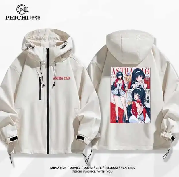 

Anime Zenless Zone Zero Astra Yao Hooded Hoodie Cosplay Autumn Winter Men Women Coat Loose Jacket Tops anime