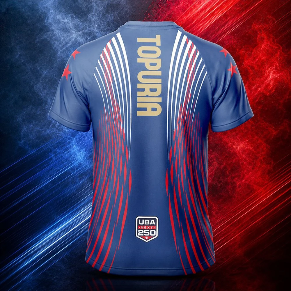 Nueva Camiseta Deportiva Ilia Topuria MMA Freedom 250 Auténtica de Fight Night, para Niños y Adultos, Talla Grande, Transpirable y de Secado Rápido
