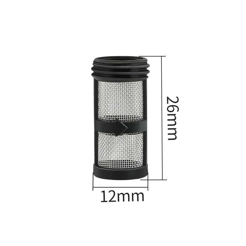 10pcs Black 24F039 60 Mesh Paint Sprayer FilterCorded Handheld Airless Paint Sprayer Accessories