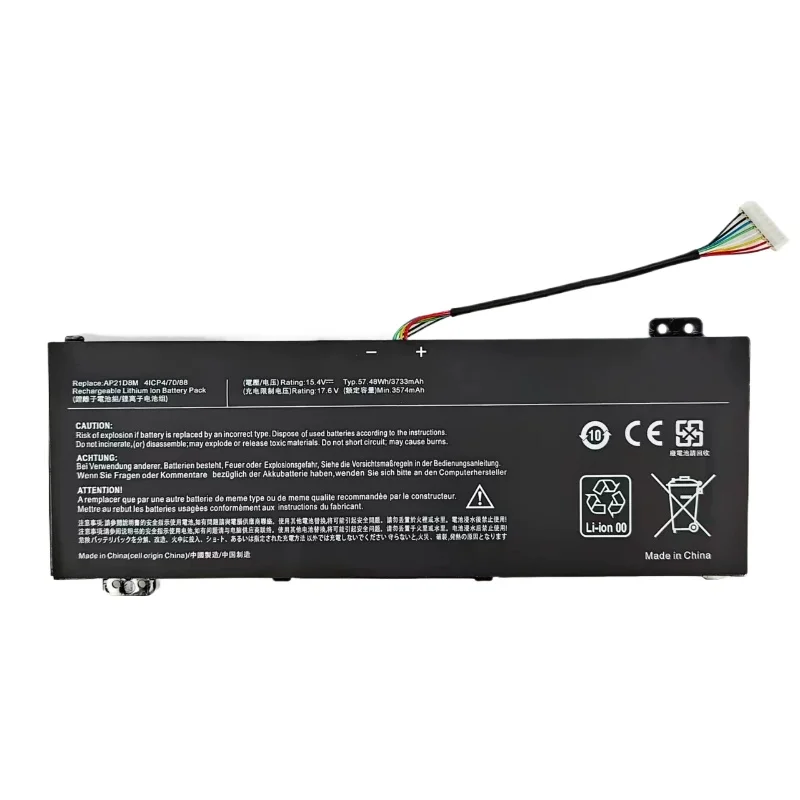 Newest AP21D8M 15.4V 55.03Wh 3574mAh Battery for Acer Nitro 5 N22C1 AN515-58-56CL AN515-58-766R 16 High Quality Laptop Battery