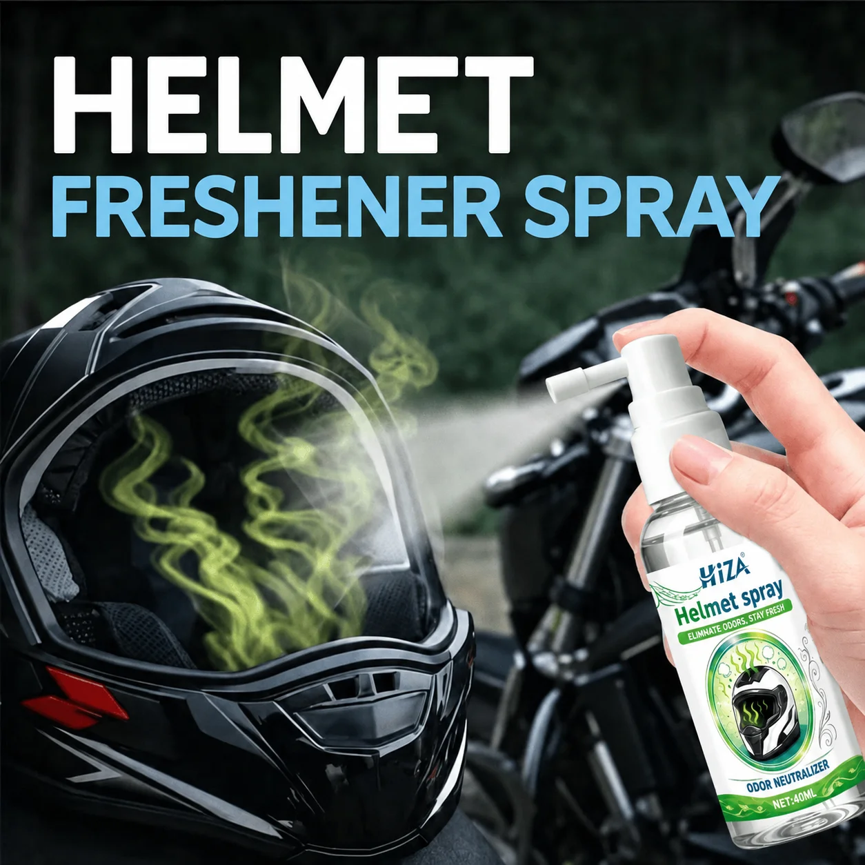 Motorcycle Gear You Need - Spray Deodorante e Rinfrescante per Caschi,