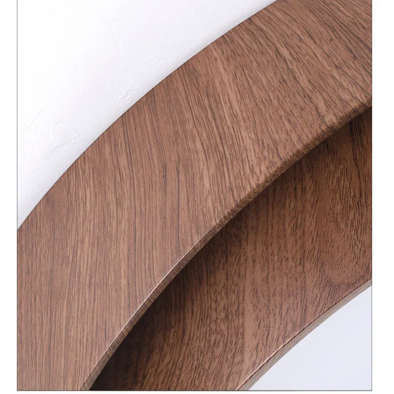 Remote Control Bedroom Ceiling Lamp Walnut Color LED Eye Protection Study Lights Living Room Dining Room Lamps Lighting Fixture