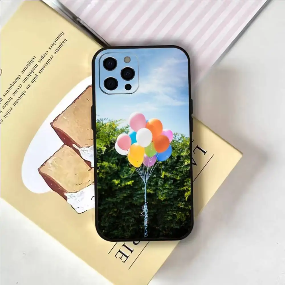 Colorful balloons  Phone Case For iPhone 17,16,15,14,13,12,11 Plus,Pro Max,Soft Silicone Black Cover