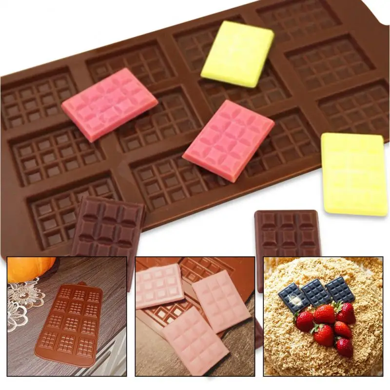 Cells Chocolate Mold for Scented Candle Making Decorating Tool Fondant Patisserie Candy Bar Silicone Mould Handmade Craft