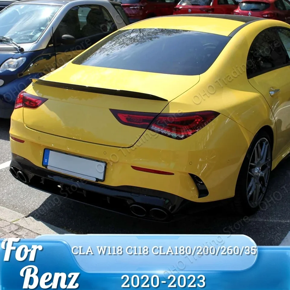 For Mercedes Benz CLA class C118 W118 X118 Rear Boot Trunk Spoiler