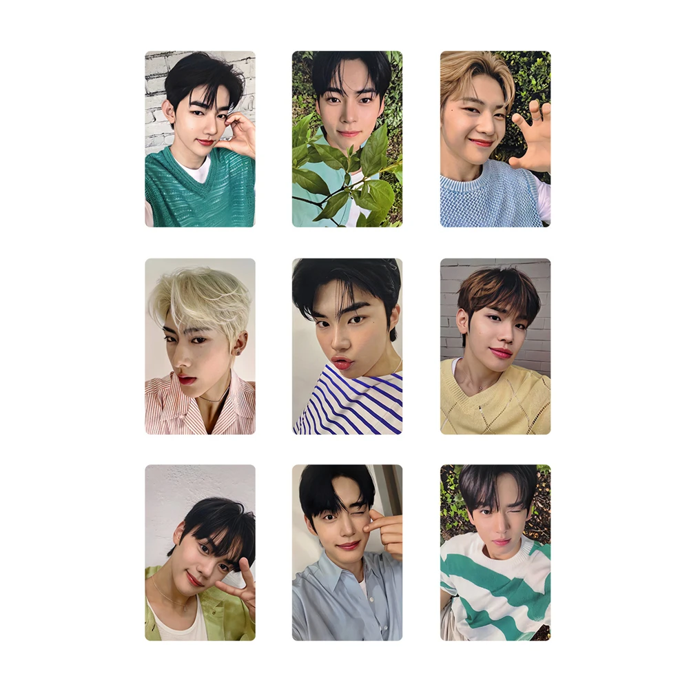 9Pcs KPOP ZEROBASEONE X BRINGGREEN Photocards ZB1 Double-Sided LOMO Cards ZHANGHAO HANBIN MATTHEW RICKY Postcard Fans Collection