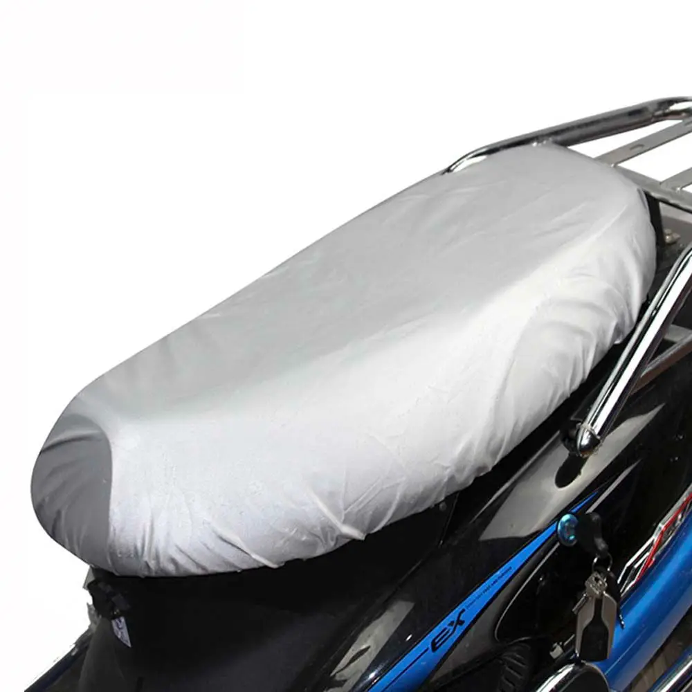 Accesorios M/L/XL/XXL, cojín negro para asiento de motocicleta, funda para asiento de lluvia, funda para sillín, funda de cojín para motocicleta