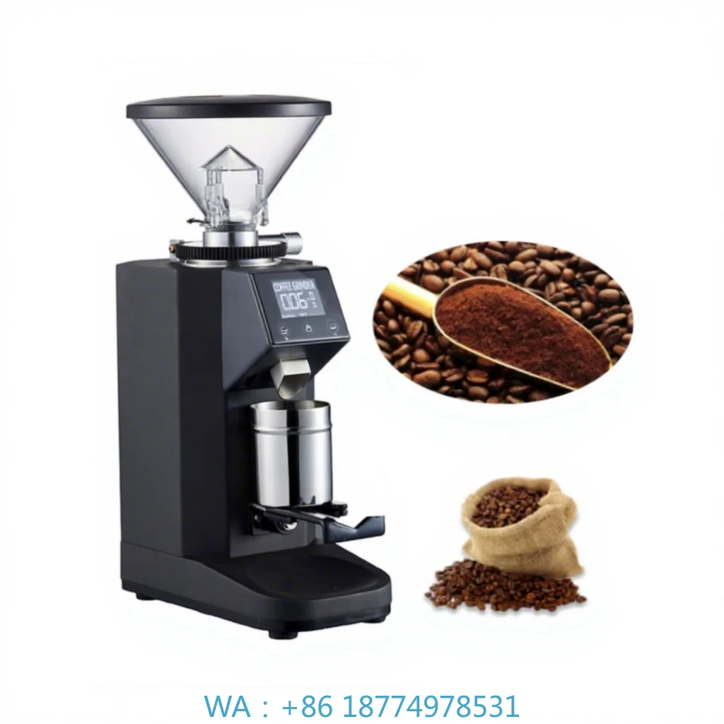 1. Tapered Burr Professional Commercial Coffee Grinder Automatic Coffee Bean Mill For Coffee Bean Processing