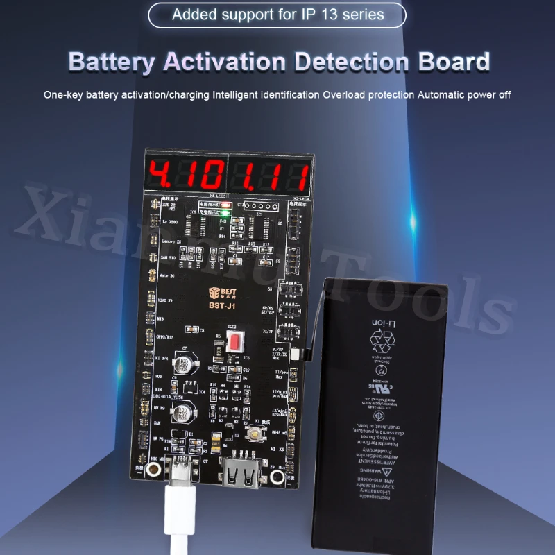 BST-J1 Battery Activation Detection Board Battery Fast Charge For iPhone 5G-13 Pro Max Android One-Click Activation Test Fixture