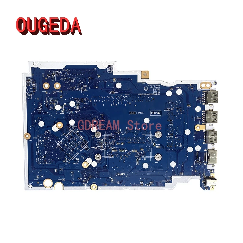 OUGEDA NM-D031 5B20S44268 For Lenovo Ideapad 3-15IIL05 Laptop Motherboard I3-1005G1 / I5-1035G1 CPU 4GB RAM Mainboard Full test