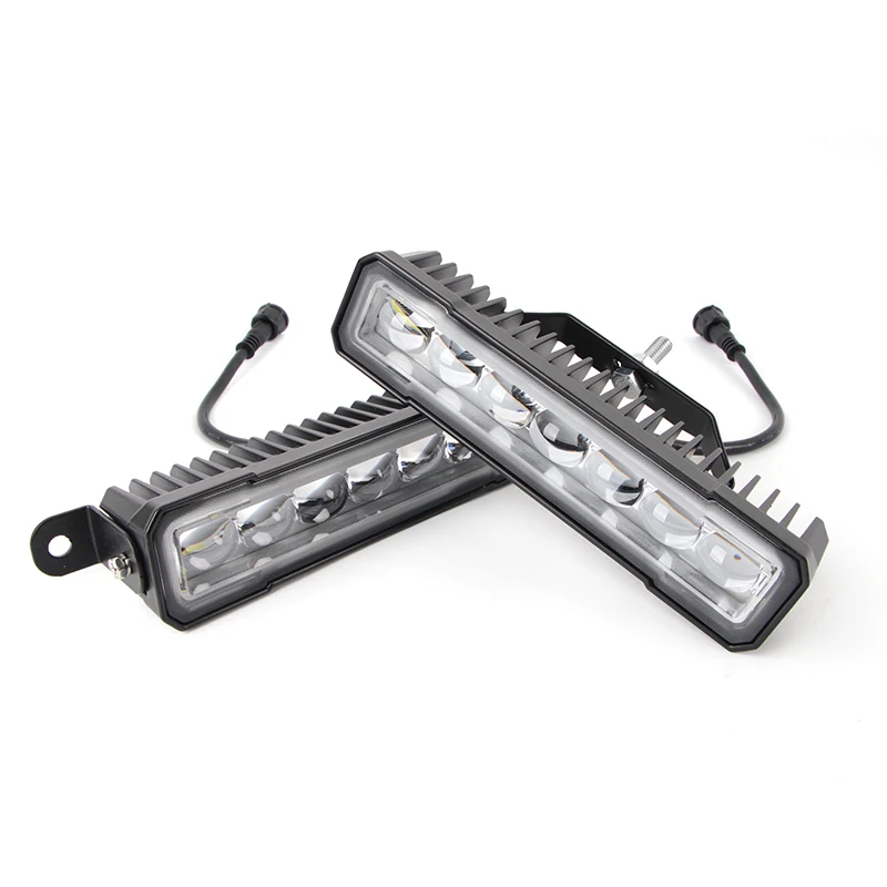 8Inch 7-lens LED Work Light Fog Light Two-color Ultra-bright Automotive Auxiliary Lights Waterproof 12V 24V for Truck Off-road
