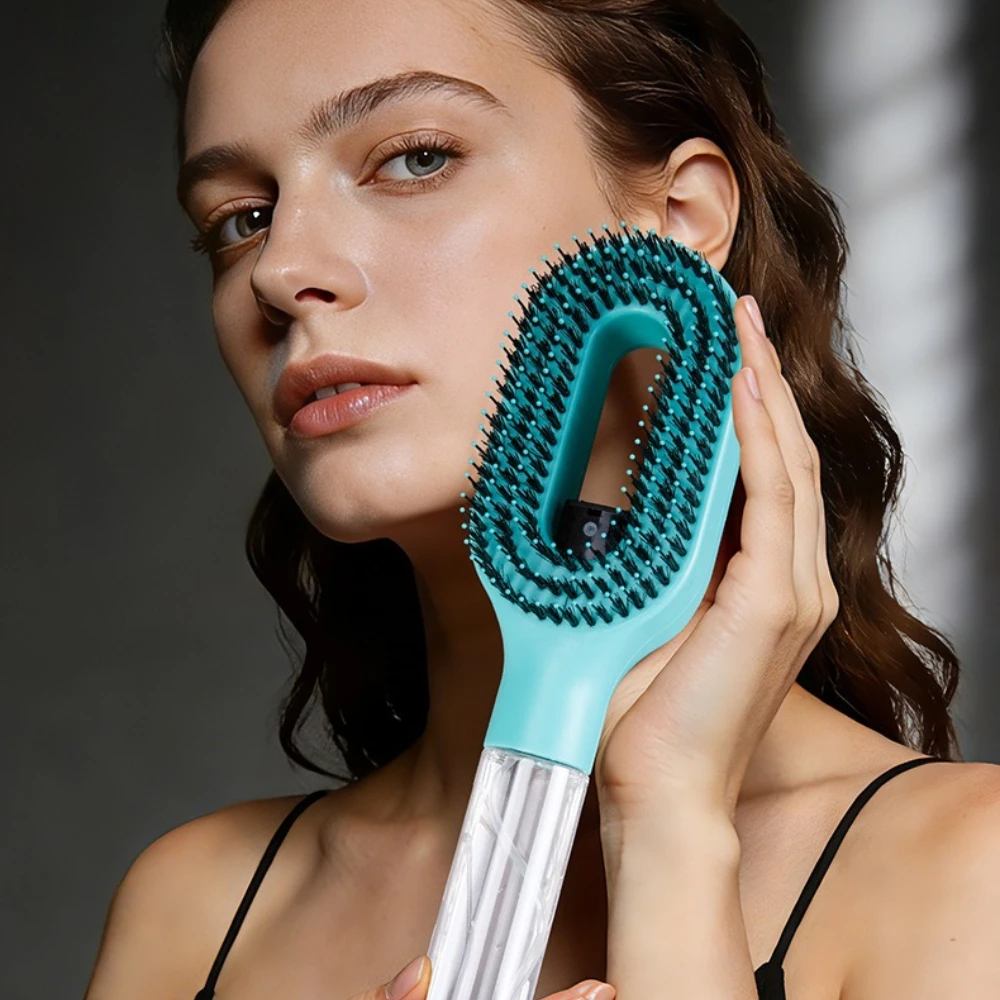 Mist Spray Hair Brush Gift Box Water Spraying Scalp Massaging Comb For Hair Care Essential Oil Applicator Styling Hair Accessory