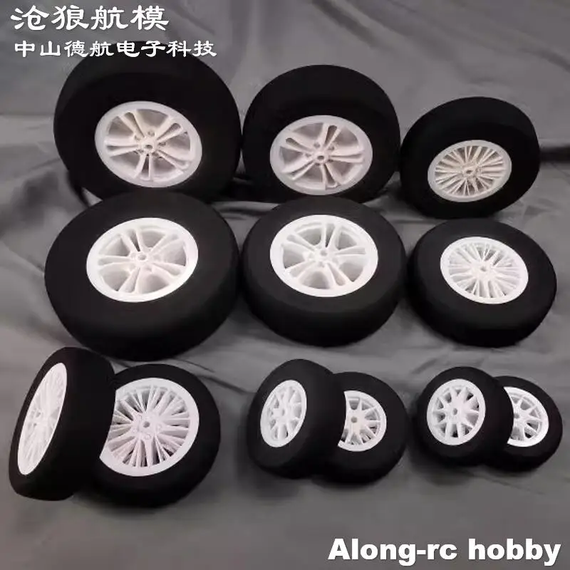 Pièces de rechange pour train d'atterrissage d'avion RC, modèles de passe-temps, bricolage, nouvelles pièces d'origine Skywing-rc, roues 80mm, 100mm, 115mm, 130mm, 2 pièces