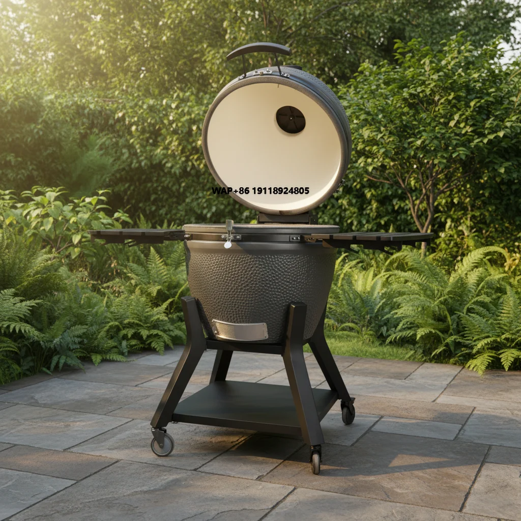 

AUPLEX XXL Kamado 27-дюймовый керамический гриль Joe класса люкс для улицы, для кухни, для приготовления барбекю на открытом воздухе