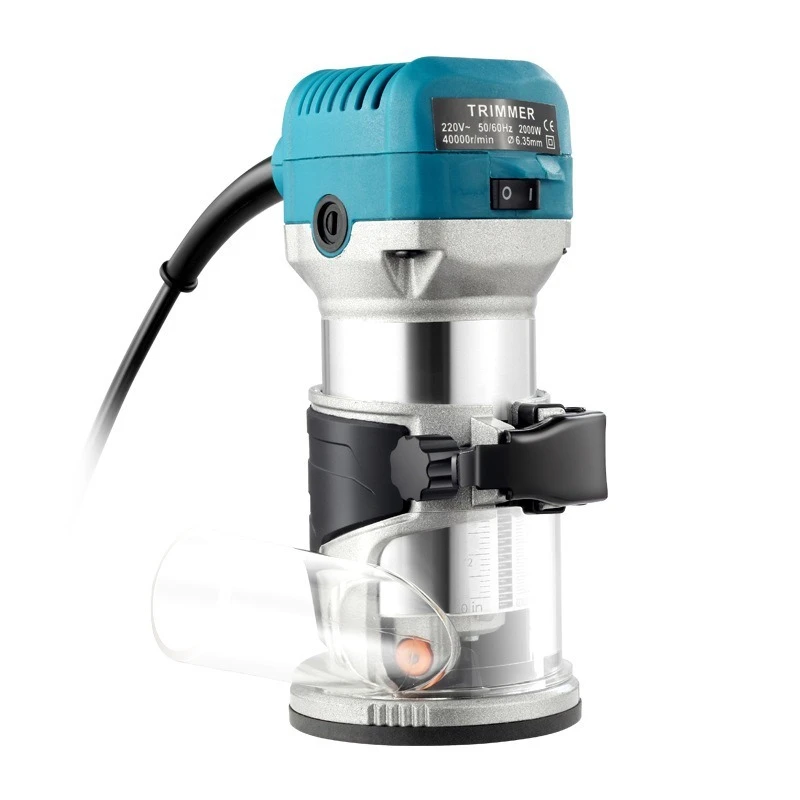 2000W Router Wood Electric Trimmer Woodworking Milling Machine Hand Trimmers Wood Edge Router 40000RPM Home DIY Tools