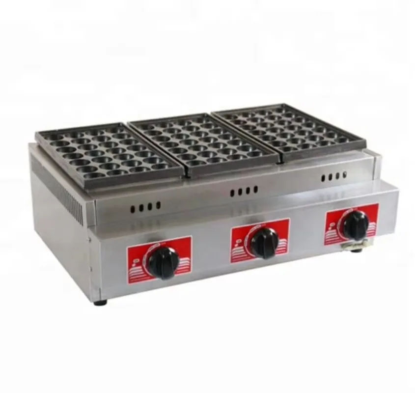 Automatic snack machine Electric gas octopus burner/fish ball machine/octopus ball machine
