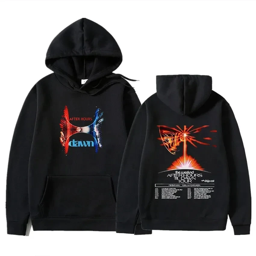 Singer Music Album Women Men Hoodie Sweatshirt Autumn Pullover Hip Hop Rock Top Clothes The Weeknd Hoody After Hours Til Dawn