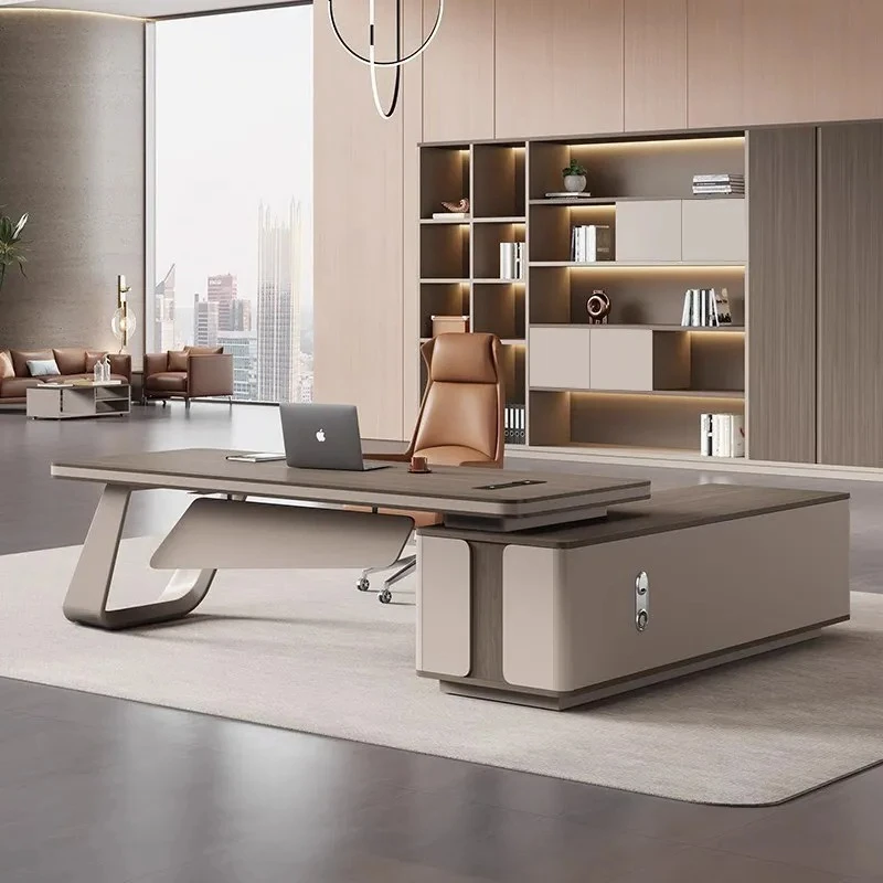 Strong Minimalist Executive Desk Drawer Black Wood Modern Drawers Office Desk Luxury Large Mesa De Escritorio Office Furniture