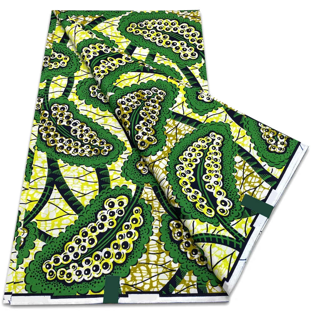 Wholesale Prices Guaranteed Veritable Soft African Real Wax Prints Fabric Ankara Wax Fabric 100% Cotton Women Sewing Material