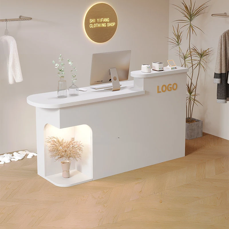 Moderne minimalist ische Rezeption tische Bekleidungs geschäft Beauty Shop Bar Counter kommerzielle kleine Registrier kasse Schalter Büromöbel