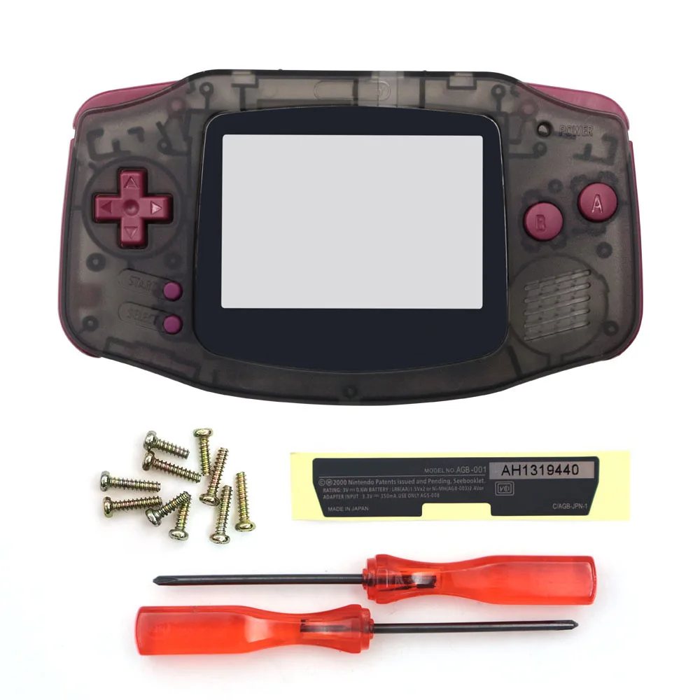 غطاء حماية GBA مع عدسة شاشة مناسبة لاستبدال Gameboy Advance