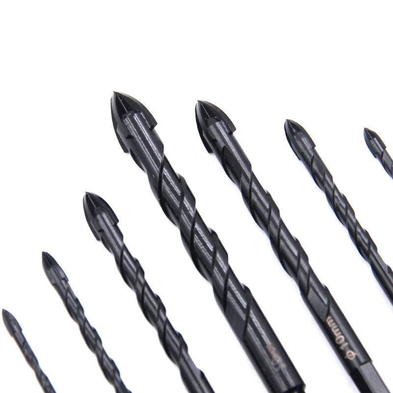 Practical for Cross Hex Tile Drill Bit 3/4/5/6/8/10/12mm for Triangle Bit Hard Alloy Hole Opener for Brick Wall Drop Shipping