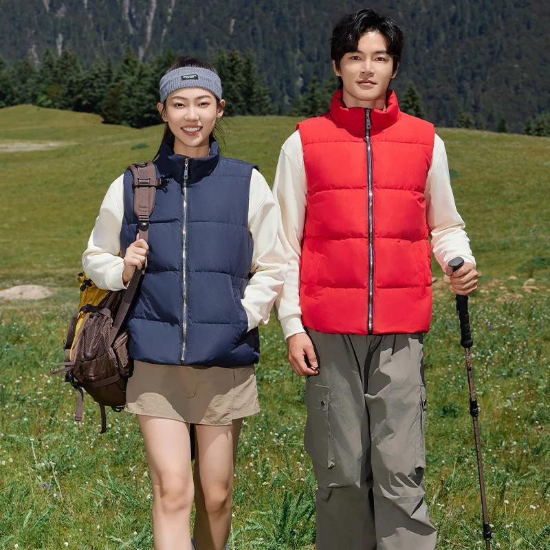

Autumn and Winter outdoor jackets Thickened down vest for warm couple unisex large-sized vest, fashionable and versatile vest