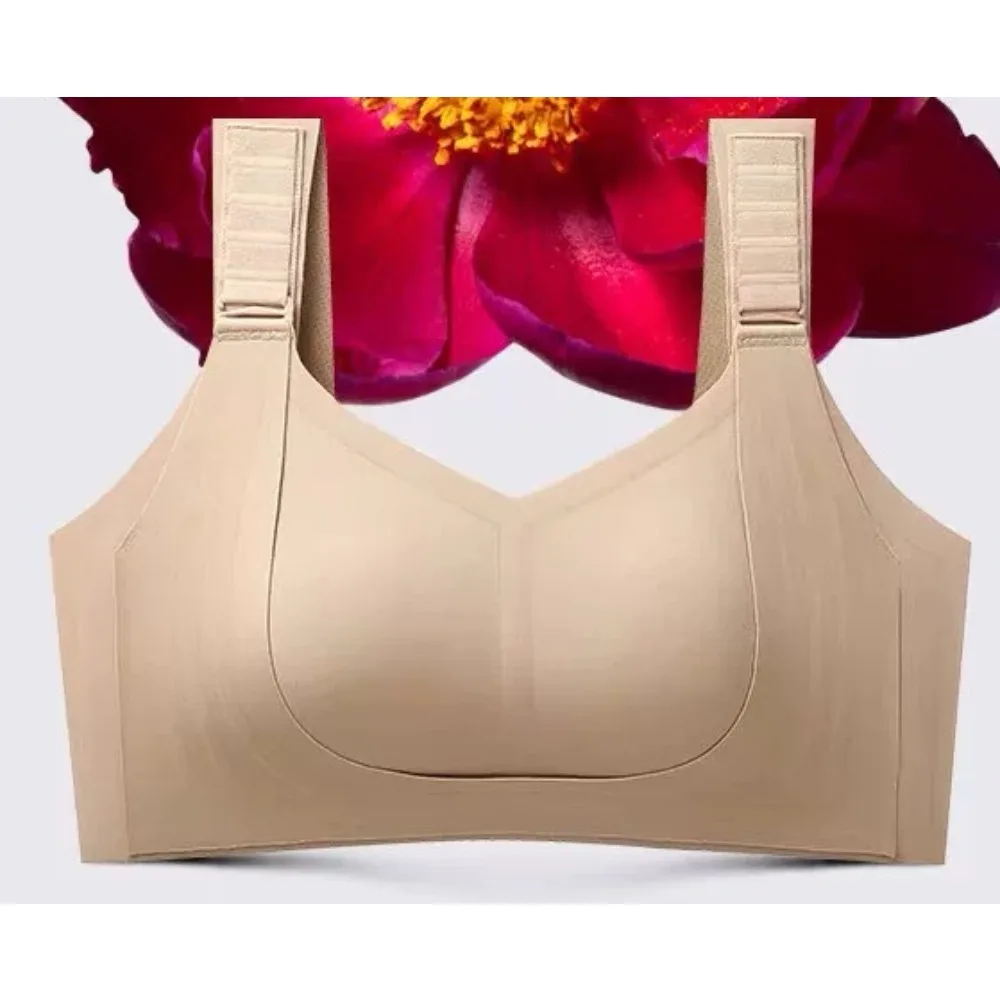 Nahtloser Volldeckender BH M-4XL Großer-Büsten-Minimierer Lifting Anti-Sag Seitenbrust-Kontrolle Übergröße Verstellbarer Damen-Shapewear-BH
