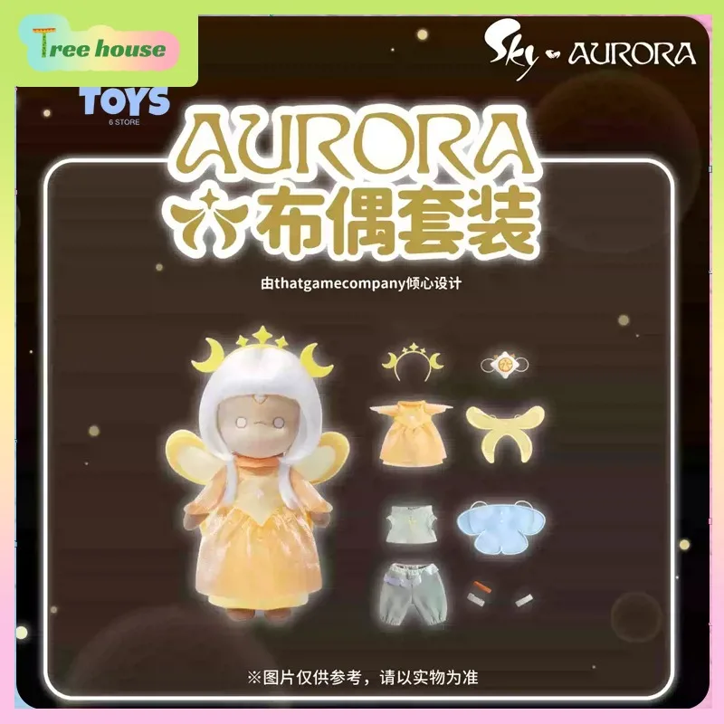 Official Sky Children of the Light Peripheral Plush Doll Set Cute Creative Trendy Figure Pendant Collectible Ornament
