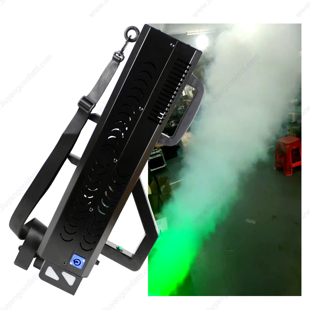 RGB LED Kohlendioxid Gas Säule Pistole DJ Luft Säule Handheld Trockenen Eis Bühne CO2 Rauch Atmosphäre Prop Hochzeit Ehe party FX