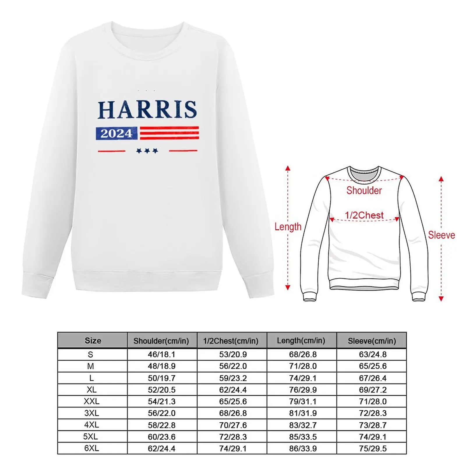 Kamala Harris 2024 President American Flag Vintage Pro USA Distressed Sweatshirt anime clothing streetwear men new sweatshirts