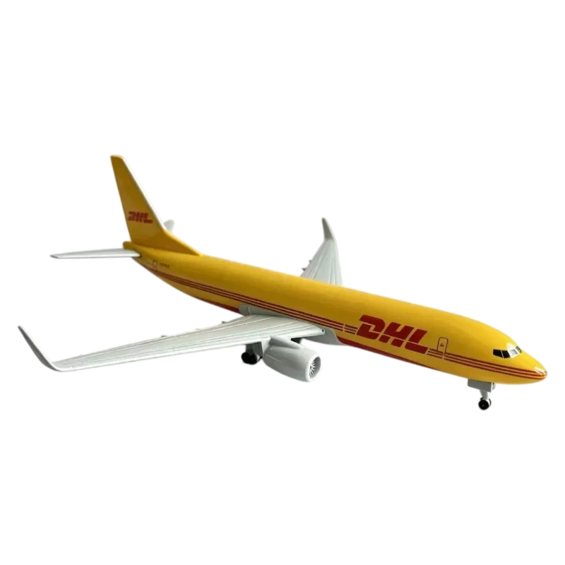Boeing 737 DHL Cargo 1/400 Scale die-cast metal 21cm, kids Airplane Toy, Aviation, Miniature Items, Collectible Gift, Airport