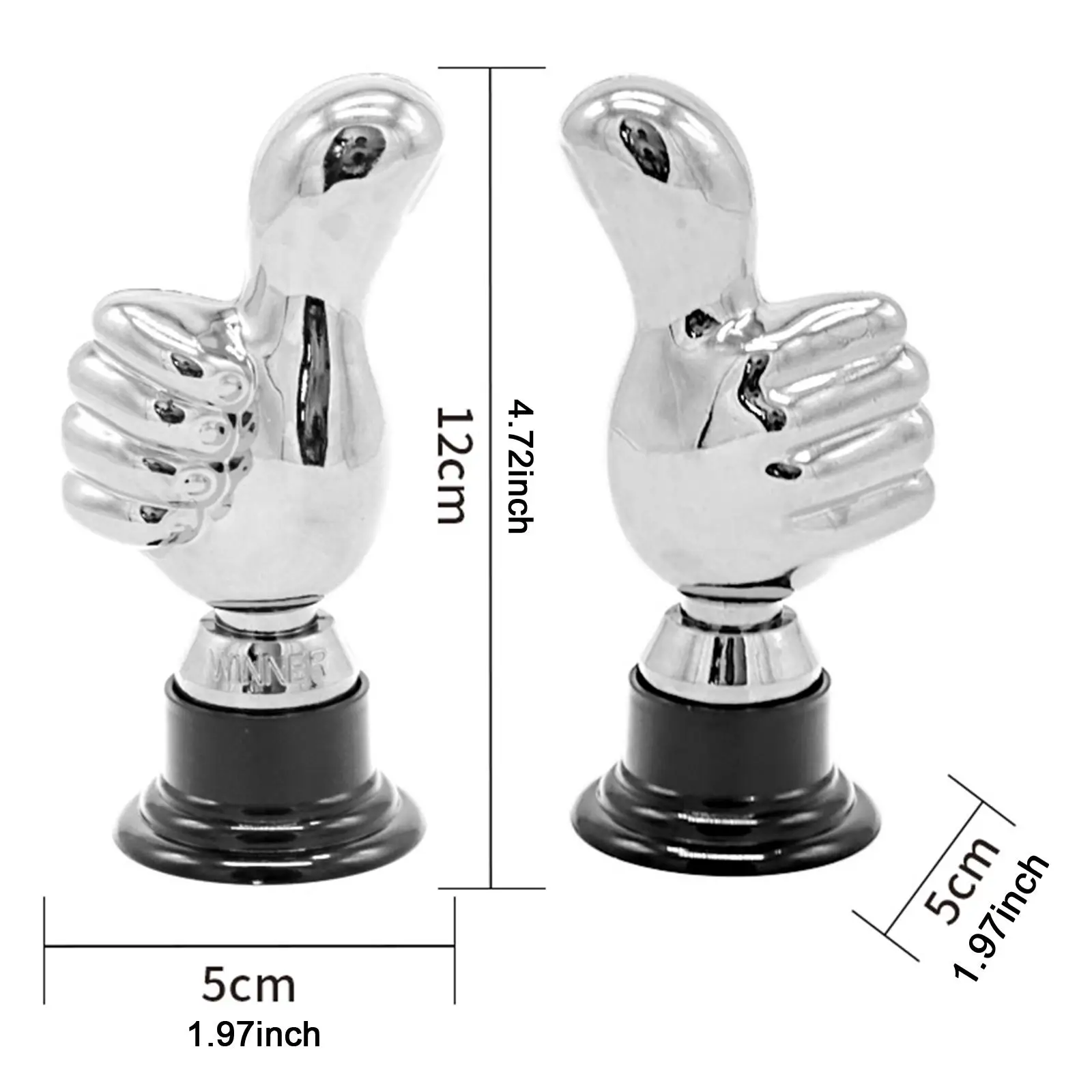 Premio Trofeo Thumbs Up, Decorazioni divertenti e leggere Buon prezzo Bomboniere Prezzo per i prezzi di apprezzamento dei dipendenti