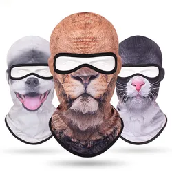 Cartoon Animals Thermal Transfer Breathable Hats Hip Hop Balaclava Distressed Sweat-absorbing Mask Men Running Quick Drying Caps