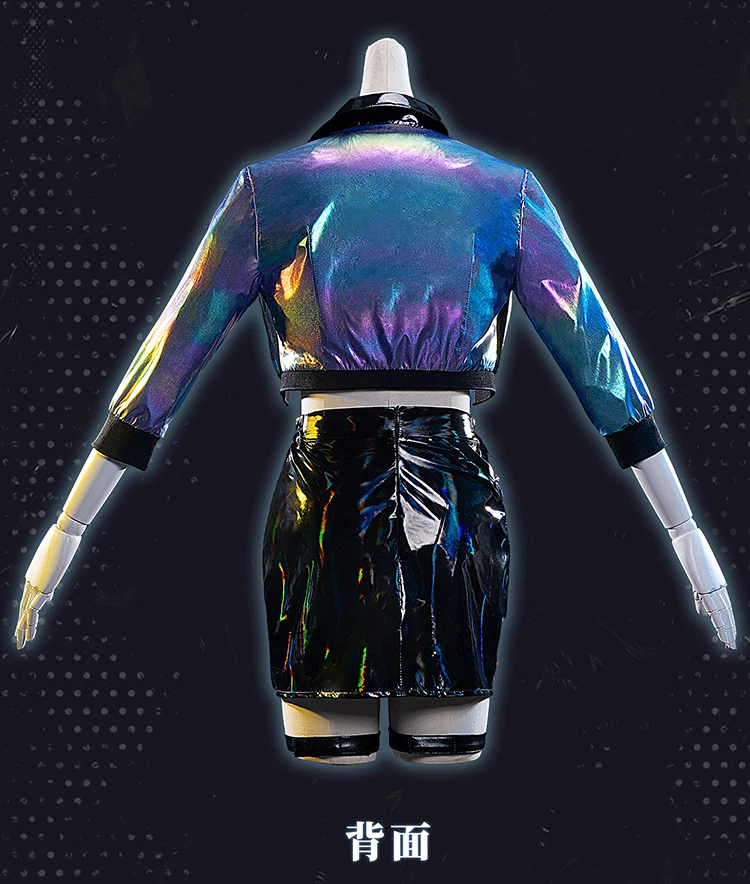 KDA Evelynn Agony's Embrace Cos Game LOL Anime Woman Cosplay Uniform Costume view 2