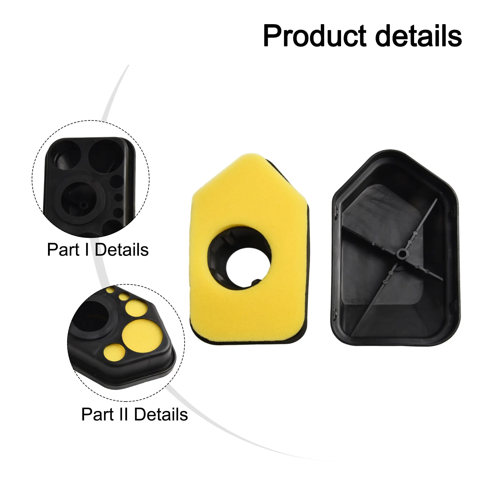 Air Filter Cleaner Kit for 698472 493492 497628 Equipment Including Upper Cover Lower Cover Filter and Mounting Fastener
