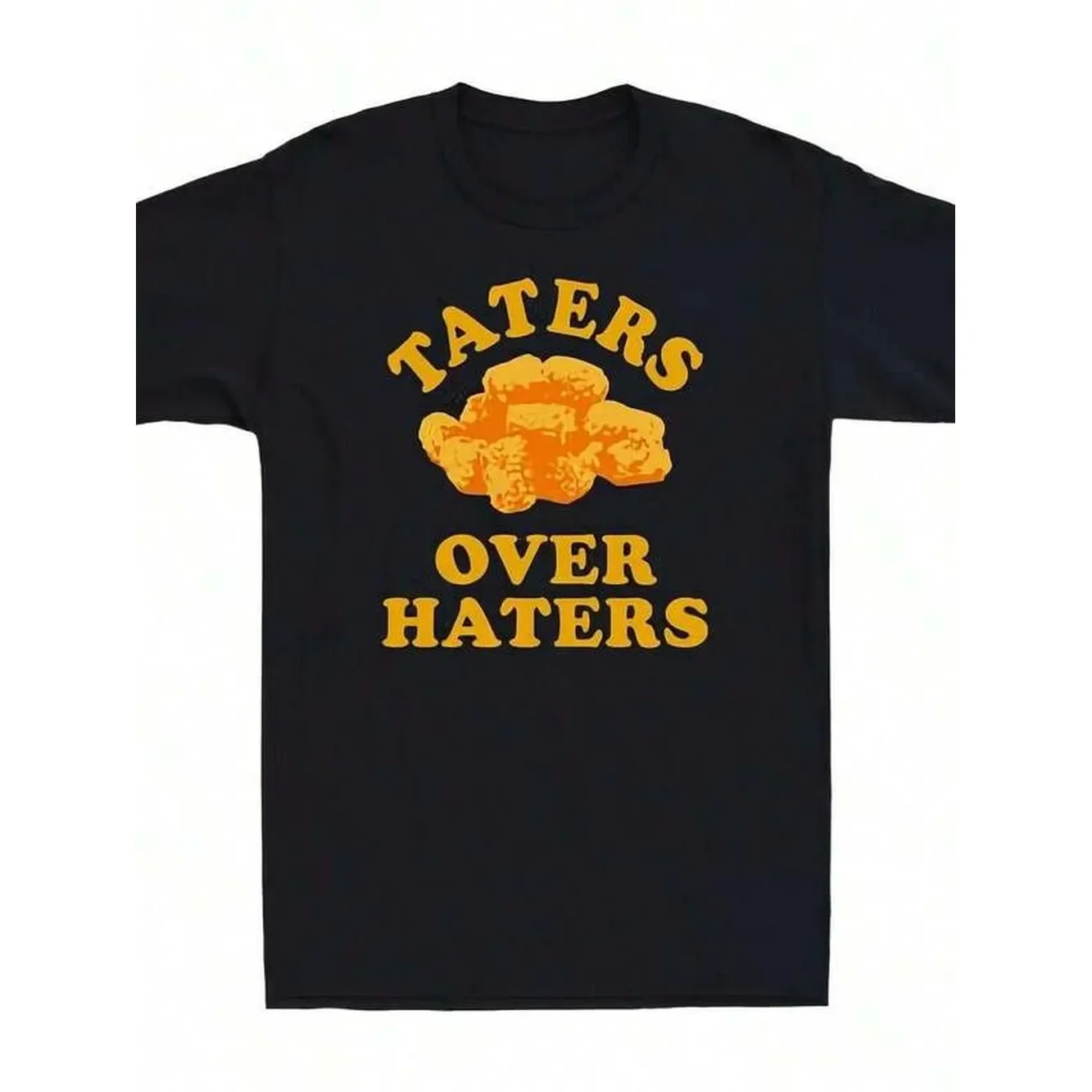 Taters Over Haters Funny Graphic Vintage Gift Cotton Short Sleeve T-Shirt