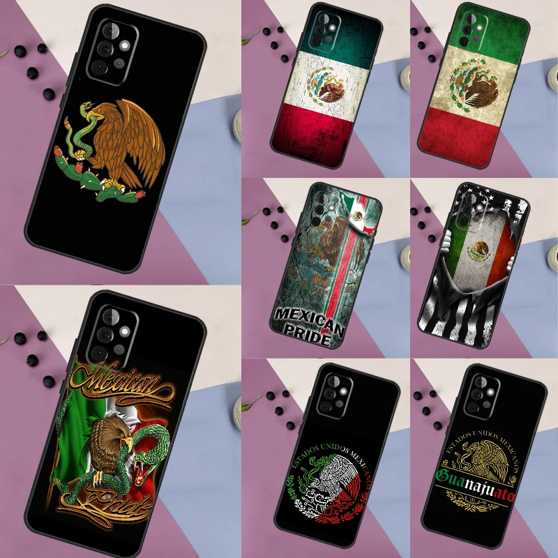 Mexican Pride Eagle Flag Case For Samsung Galaxy A54 A34 A24 A14 A53 A33 A23 A13 A52 A32 A22 A12 A71 A51 A15 A25