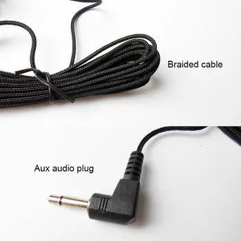 車用藍牙免持套件,外部麥克風,2.5米長,便攜式單聲道音頻麥克風,編織線纜,夾式3.5mm AUX插頭 6 最佳銷售 車上藍牙麥克風 - №5