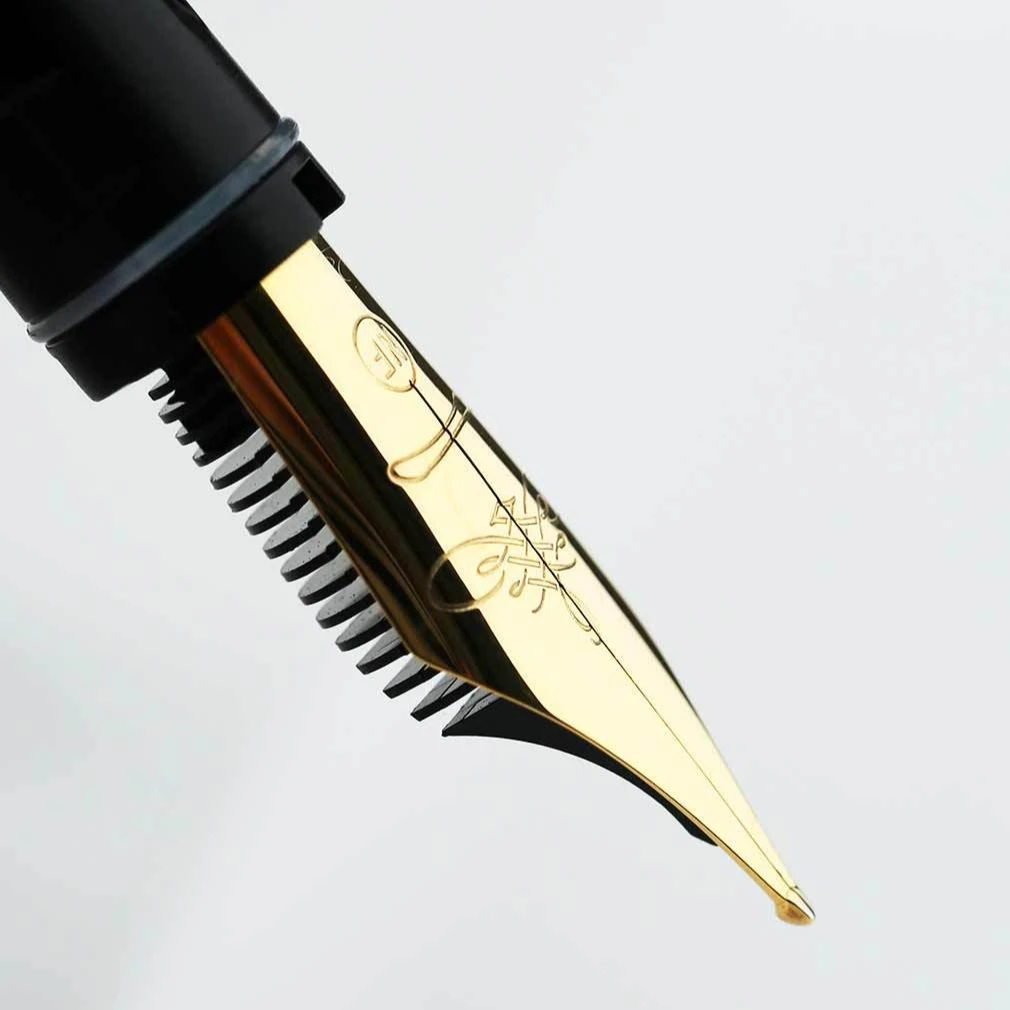 MAJOHN No.6 35mm Long Knife Grinding Soft Flex Fountain Pen Nib NF 0.4-1.5mm Hand Polished Large Iridium Calligraphy Tip