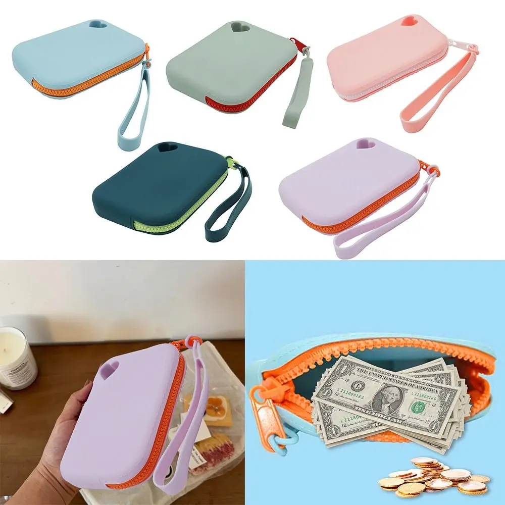 Small Square Silicone Storage Bag Large Capacity Travel Portable Cosmetic Waterproof Organizer