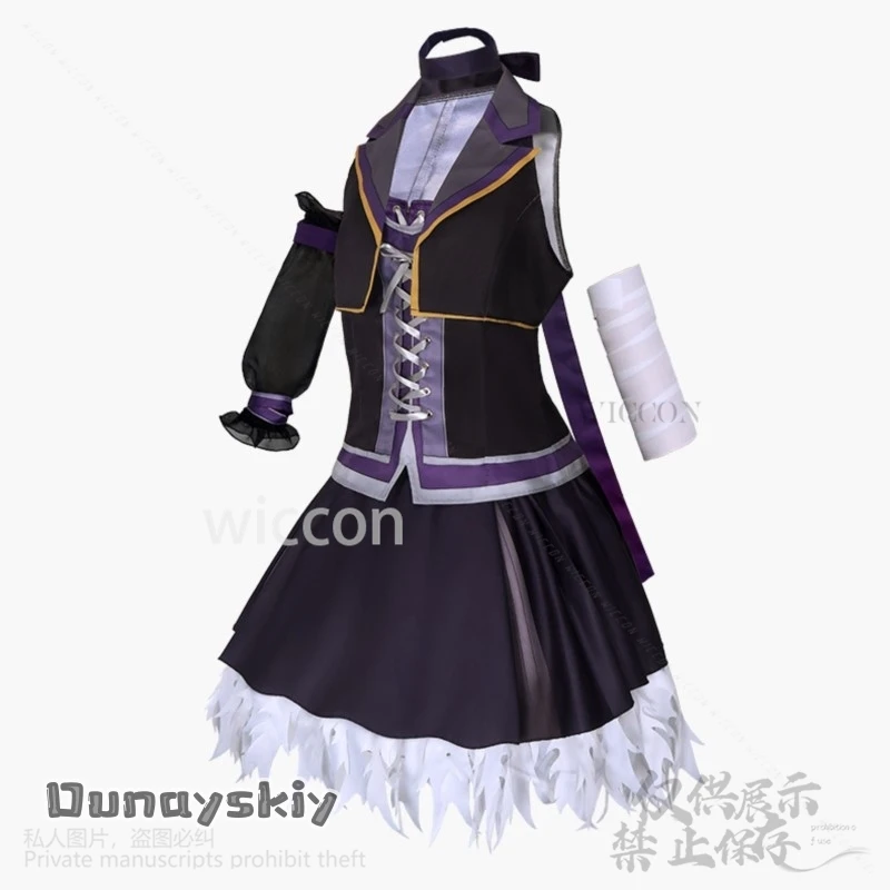 Flower V3 Virtual YouTuber Costumes Short Mini Party Dress Purple Lolita For Girls Woman Halloween Christmas Party Customized