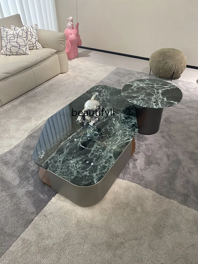 

Cy56 Marble coffee table special-shaped Italian minimalist high-end side table combination natural luxury stone coffee table