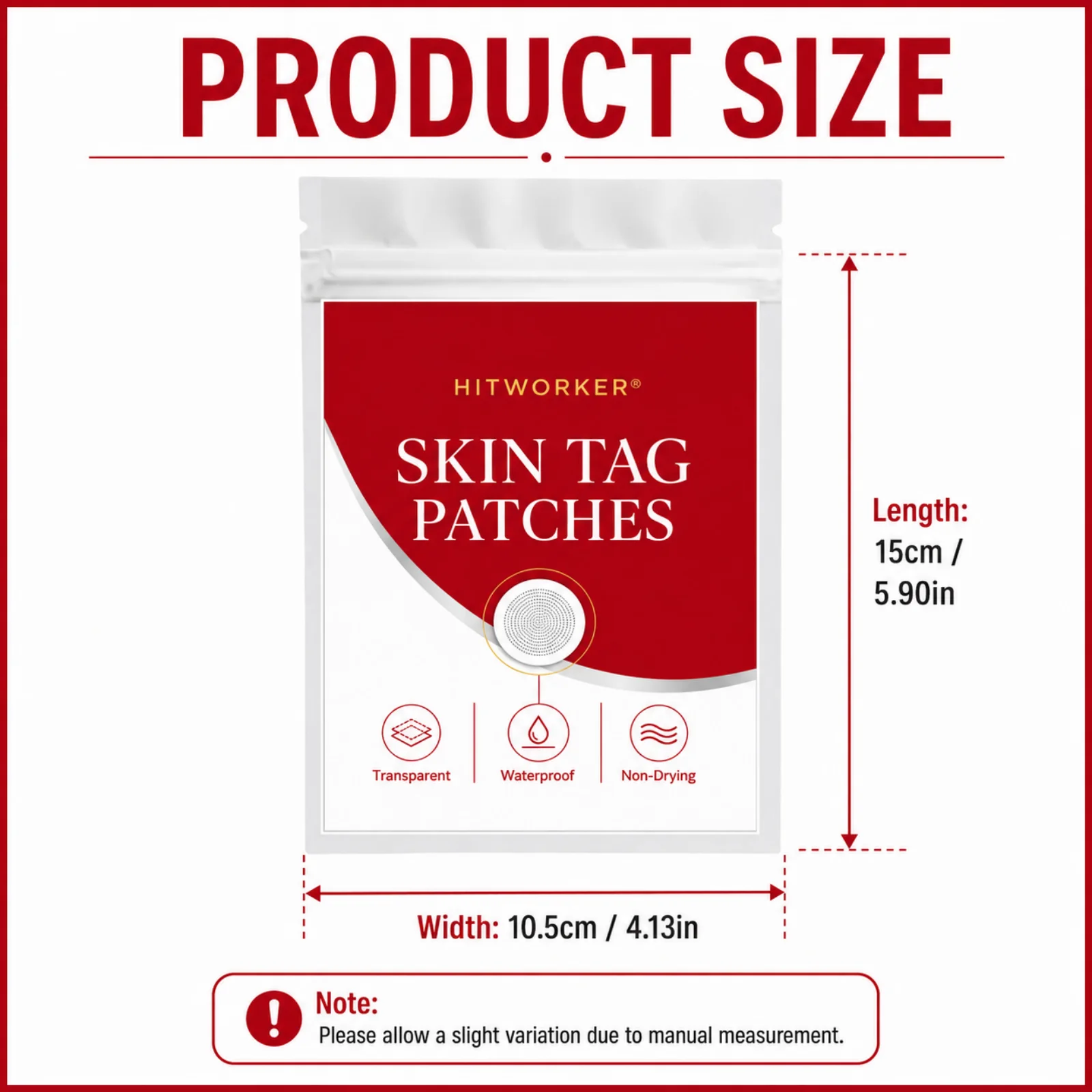 180pcs Skin Tag Patches, Trans - Skincare China recension och pris