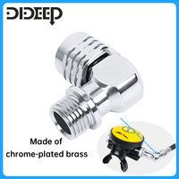 DIDEEP Second Stage Regulator Connector Aluminum 90/110 Degree Angle 2nd Stage Diving Regulator Adapter Scuba Diving Accessories