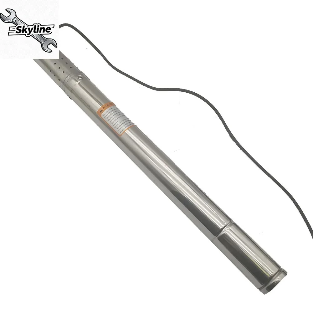 Bomba de poço submersível de 50mm de diâmetro com corpo de bomba de aço inoxidável 304 bomba submersível de poço profundo 1000L/h bomba de água de 2 polegadas