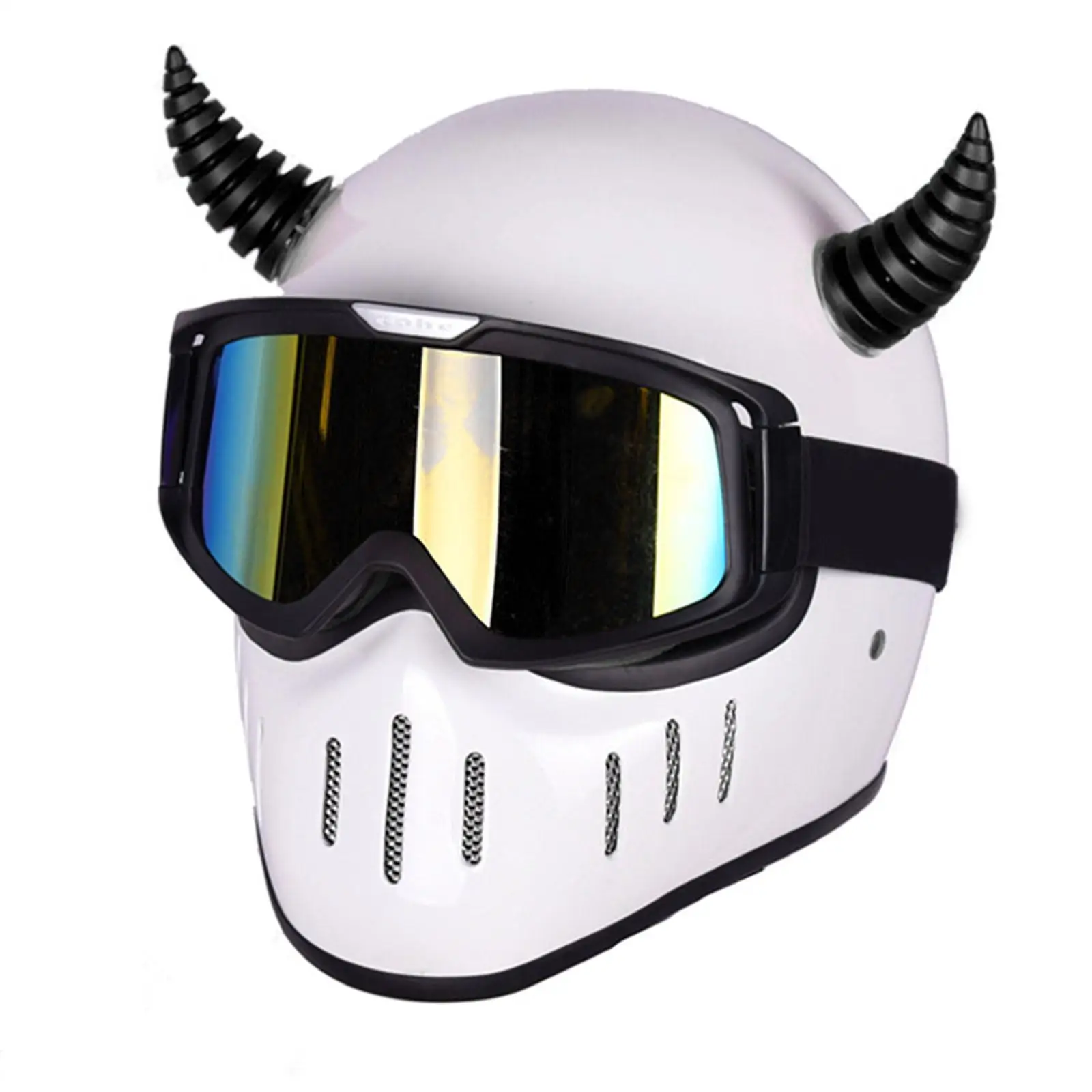 

Universal Devil Horn Helmet Sticker Set Decorative Hat Sticker Waterproof PP for Powersports Motorcycle Helmets
