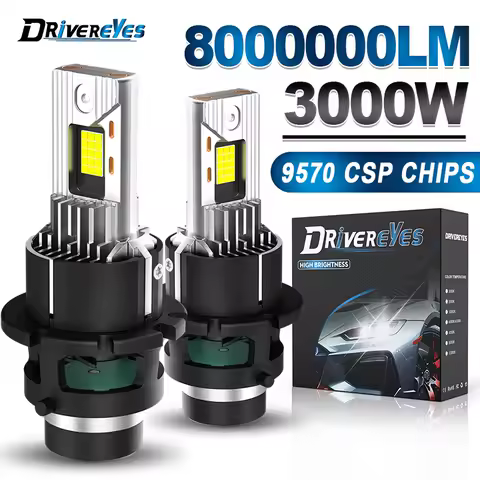 2CPS D2S D4S LED Headlight D Series Bulbs Canbus HID D1S D3S D8S 1:1 Xenon Lamp 9570 CSP Super Bright 6000K Car Lights 8000000LM